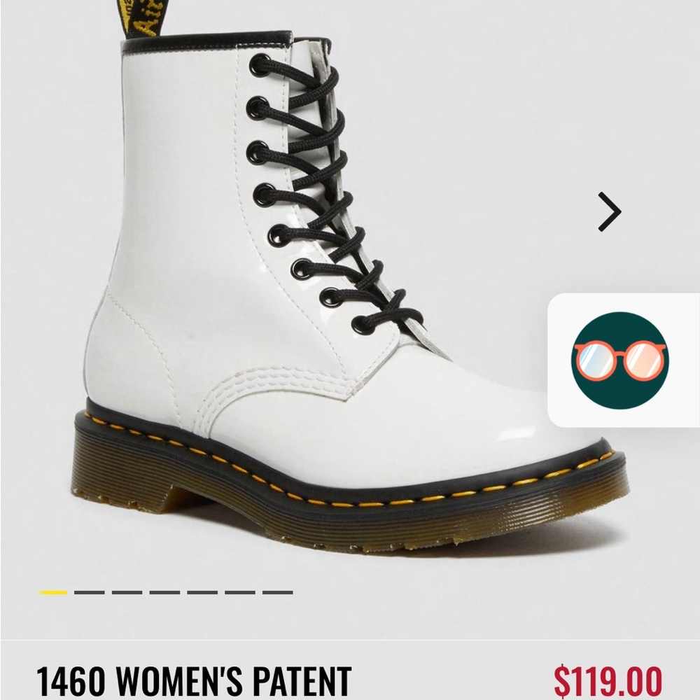 White Dr. Martens, size 8